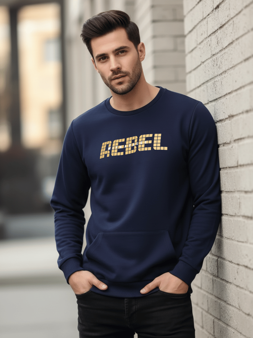 Rigo Fleece Round Neck Men's Sweatshirt - Blue ( Pack of 1 ) Rigo Fleece Round Neck Men's Sweatshirt - Blue ( Pack of 1 )