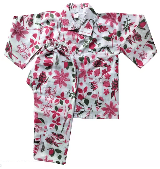     			Sahu trendz Pack of 1 Boys 100% Cotton Nightsuit Set ( Pink )