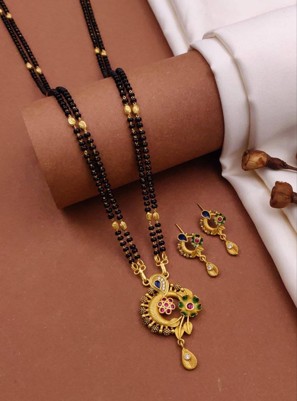 Shivay Fashion hub Golden Mangalsutra Set ( Pack of 1 ) Shivay Fashion hub Golden Mangalsutra Set ( Pack of 1 )