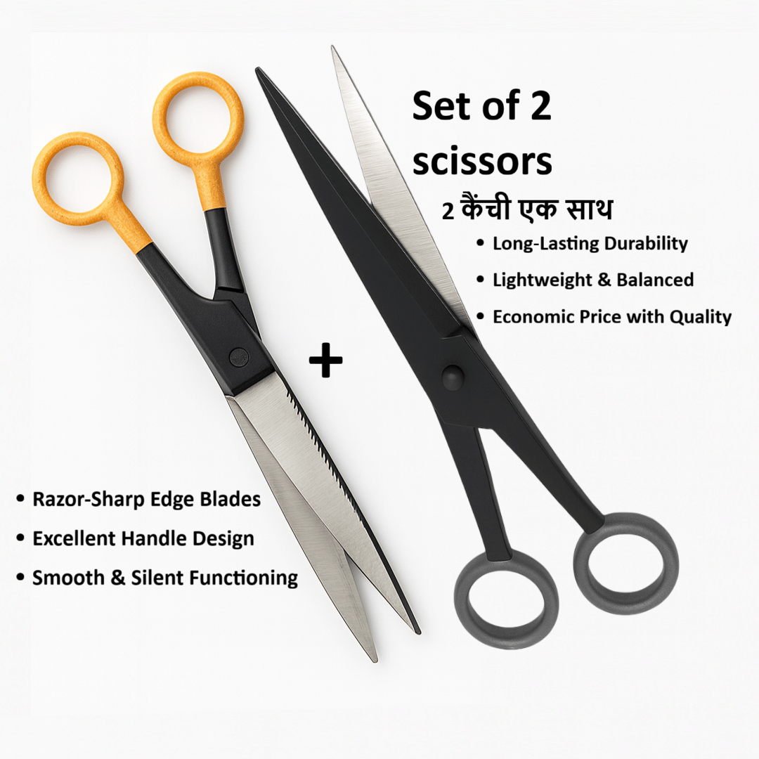 Unikkus Unikkus Hair cutting scissor Moustache Scissors Pack of 2