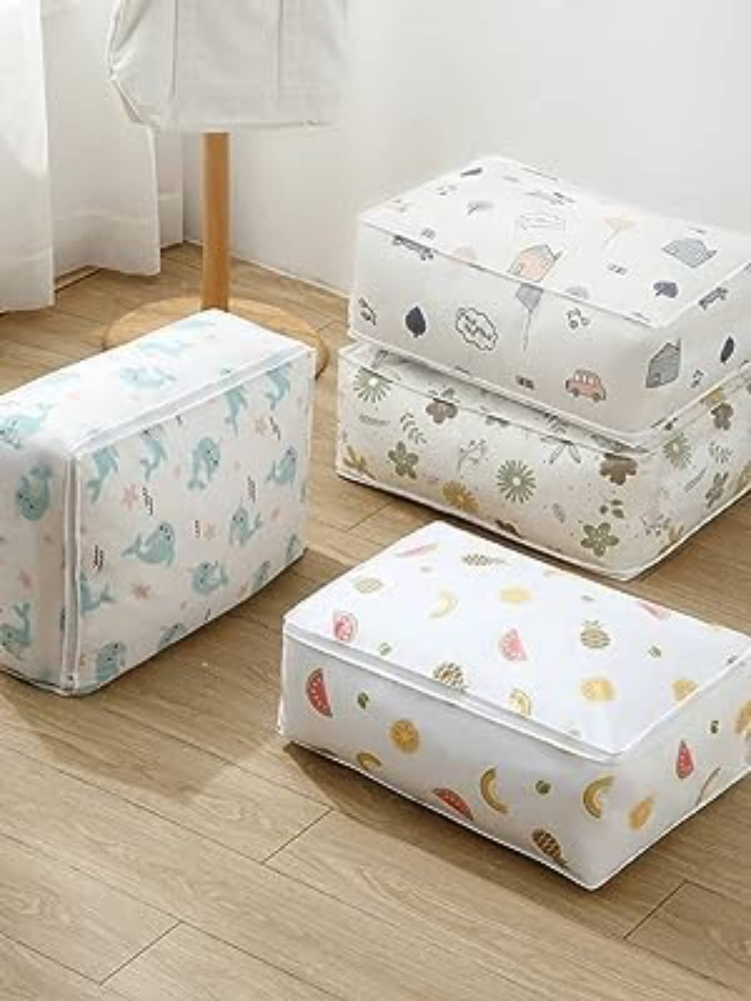     			Blanket Storage bag Folding Organizer bag Moisture Proof, Mildew Proof, Dust Proof, Water proof, Washable Storage Bags for Clothes, Jackets, Pillows, Blankets (58x40x22 cm)