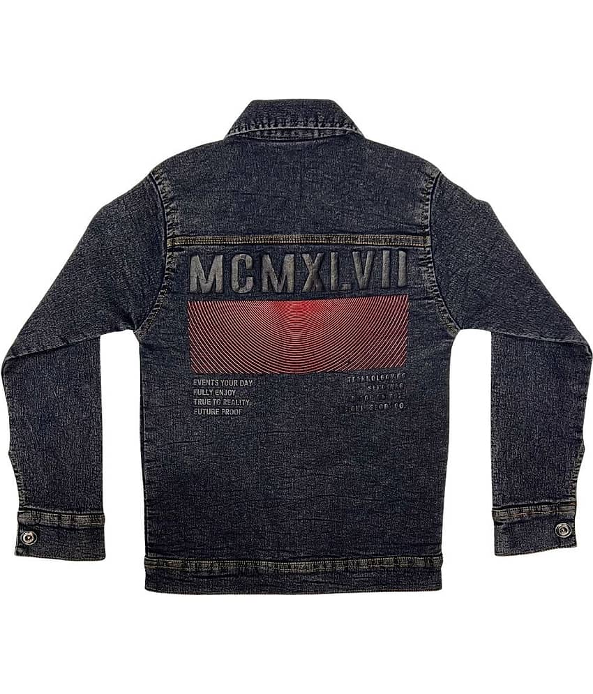 Cremlin Clothing Boys Denim Denim Jacket ( Black , Pack of 1 ) - Jackets & Coats | Buy online on ZillyBuy