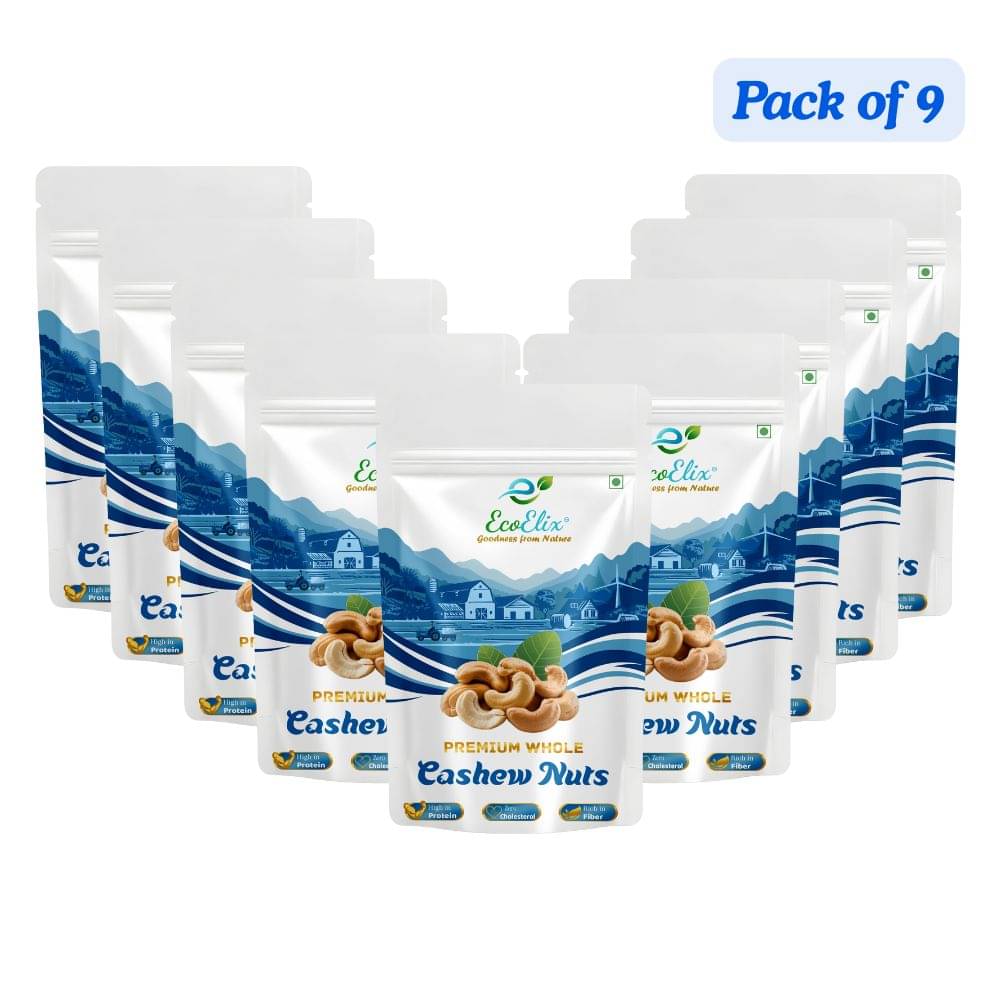     			EcoElix Cashew nut (Kaju) 900 g Pack of 9