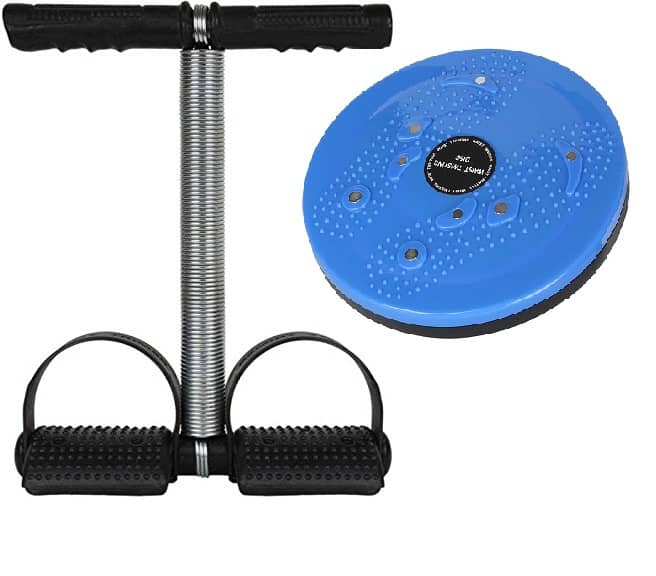 Gjshop Single Spring Tummy Trimmer Men and Women for Abs Workout Stomach Exercise Machine for Women and Men Exercise in Gym with Tummy Twister Pack of 2 Tummy Trimmer With twister - Sports and Fitness Equipment | Buy online on ZillyBuy