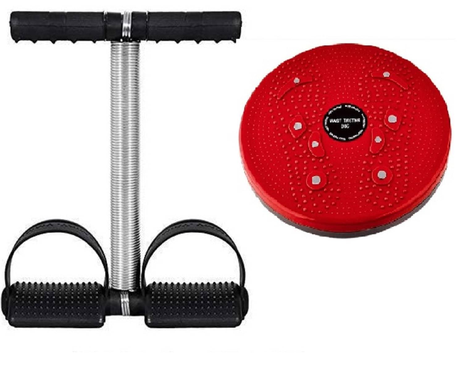 Gjshop way to fitness Heavy Duty Large Single Spring Tummy Trimmer | Extra Long Dual Spring Ab Exerciser | Wide Foot Pedals & Strong Resistance | Full Body Home Gym Equipment for Men & Women | Weight Loss Tool Pack of 2 Tummy Trimmer With twister Gjshop way to fitness Heavy Duty Large Single Spring Tummy Trimmer | Extra Long Dual Spring Ab Exerciser | Wide Foot Pedals & Strong Resistance | Full Body Home Gym Equipment for Men & Women | Weight Loss Tool Pack of 2 Tummy Trimmer With twister