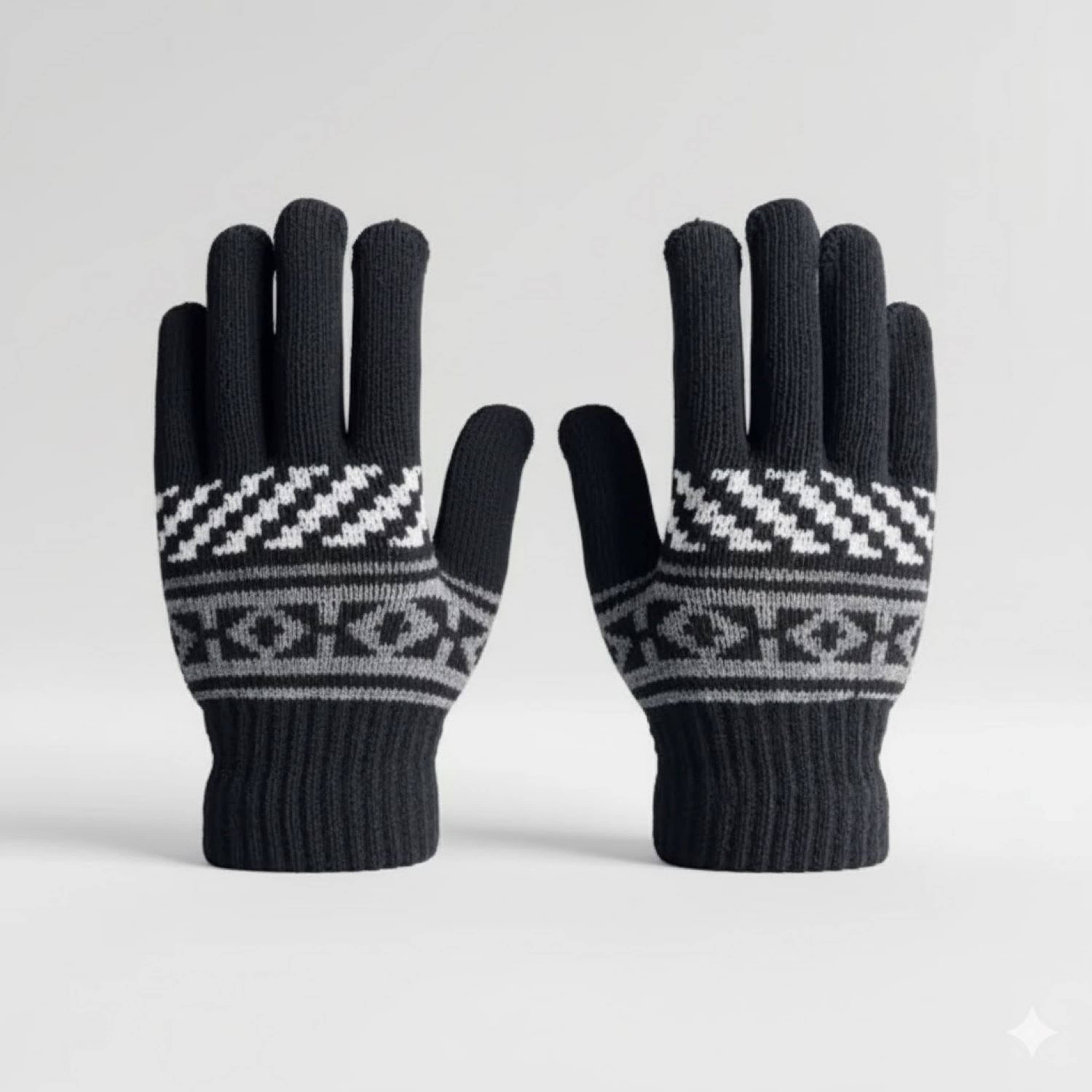 Infispace Black Woollen Men's Woollen Gloves ( Pack of 1 ) - Jewellery Sets | Buy online on ZillyBuy