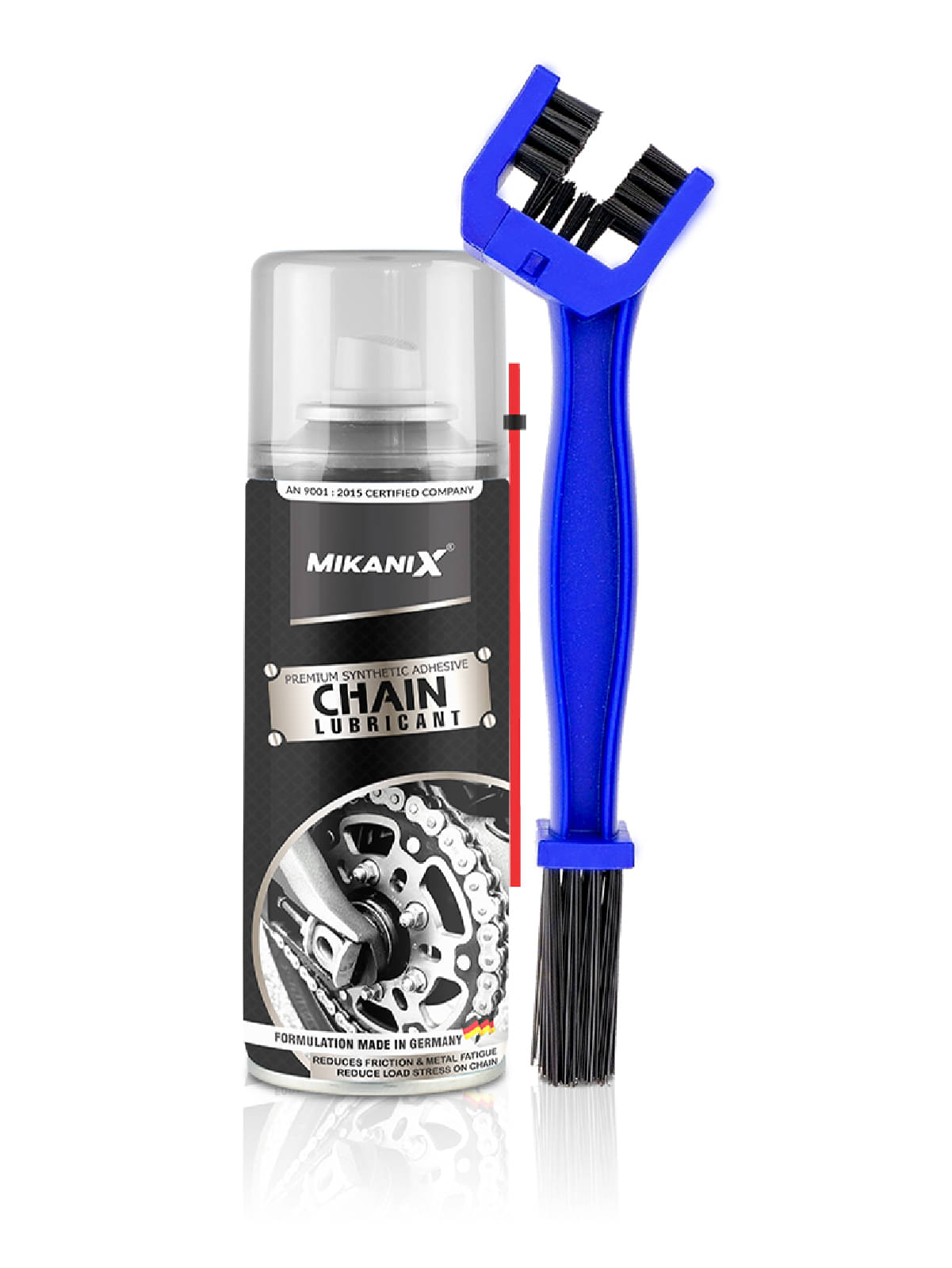 MIKANIX Bike Chain Lube Degreaser Spray with Cleaning Brush for Motorbike & Bicycle | Cleans | Shines & Protects Chain (Pack of 2) (150 ML) MIKANIX Bike Chain Lube Degreaser Spray with Cleaning Brush for Motorbike & Bicycle | Cleans | Shines & Protects Chain (Pack of 2) (150 ML)