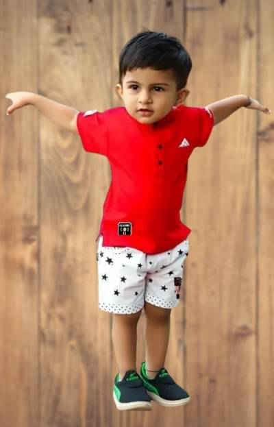 PEELOO Pack of 1 Unisex Cotton Blend Shirt & Shorts Set ( Maroon ) PEELOO Pack of 1 Unisex Cotton Blend Shirt & Shorts Set ( Maroon )