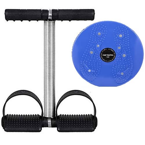 Shopeleven Tummy Trimmer & Tummy Twister Combo | Ab Exerciser for Weight Loss, Belly Fat Burner | Fitness Equipment for Men & Women | Home Gym Equipment for Core & Waist Workout Pack of 2 Tummy Trimmer With twister - Sports and Fitness Equipment | Buy online on ZillyBuy