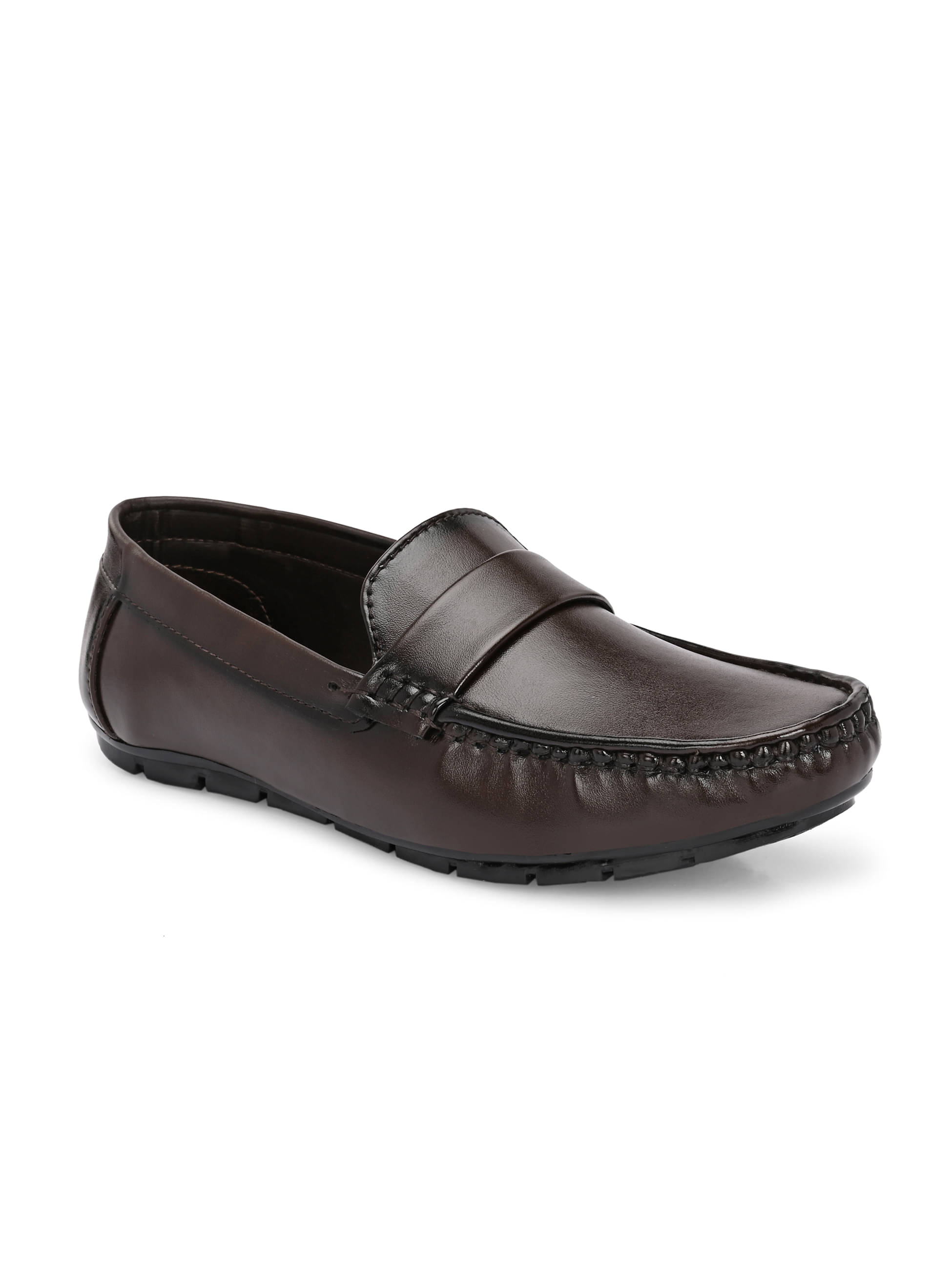     			VEESHOE Brown Men's Slip on Shoes