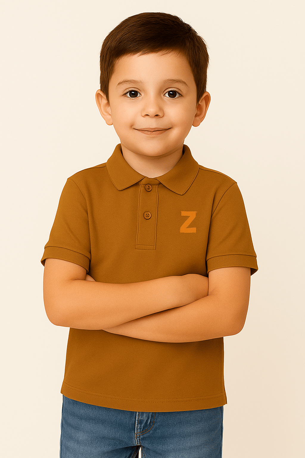     			ZAKAR STYLE Pack of 1 Boys Cotton Polo T-Shirt ( Bright Yellow )