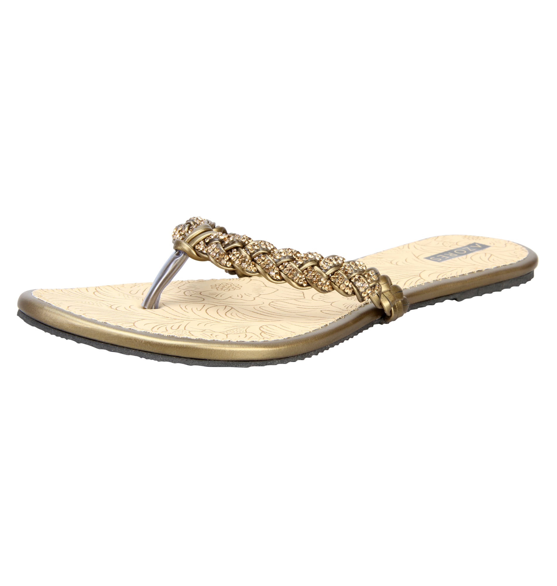     			Azores Silver Women's Open Toe Flats