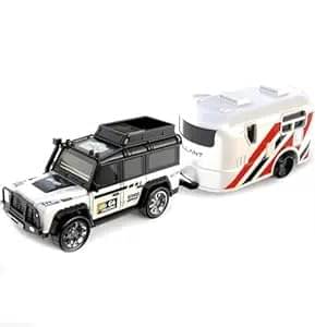     			Remote Control Racing Truck, Blue Metallic, Die-Cast Alloy Model Car with USB Controller (Multicolar)