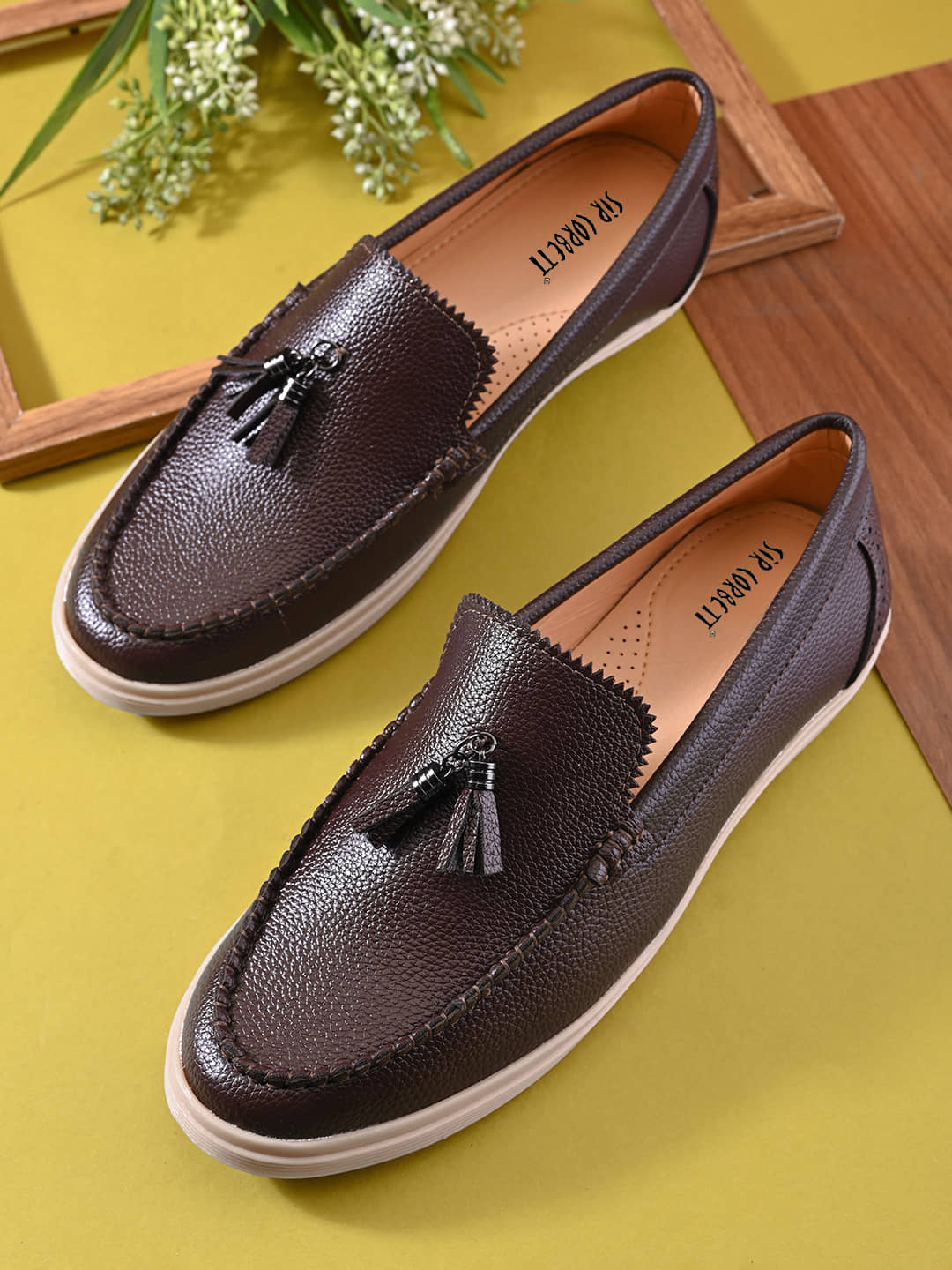Sir Corbett Brown Men's Slip on Shoes - Formal Shoes | Buy online on ZillyBuy