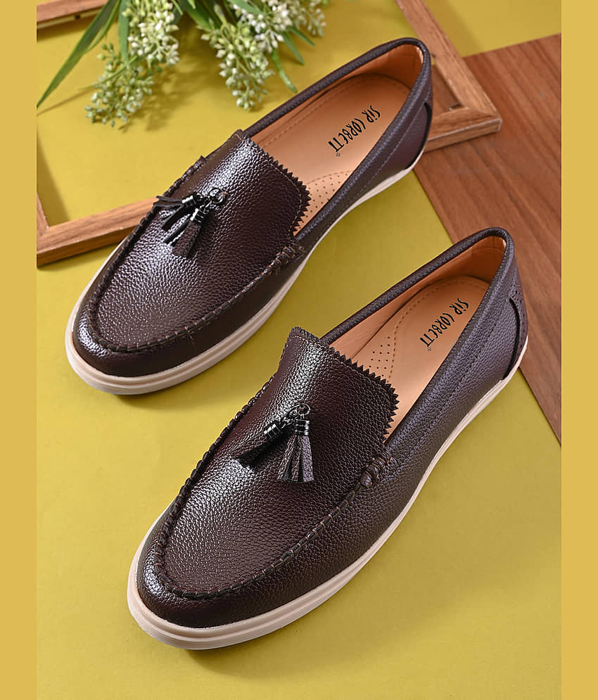 Sir Corbett Brown Men's Slip on Shoes - Formal Shoes | Buy online on ZillyBuy