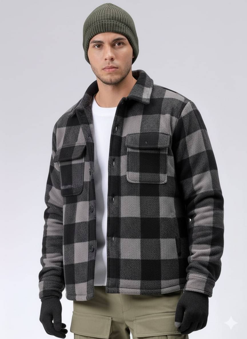     			Trend Zoid Cotton Blend Men's Casual Jacket - Black ( Pack of 1 )