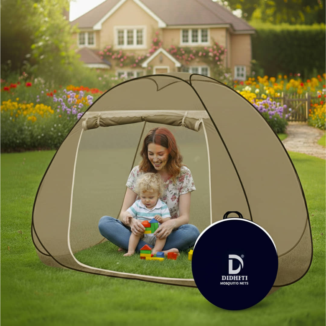 didhiti - Dark Blue Polycotton Foldable Mosquito Net ( Pack of 1 )