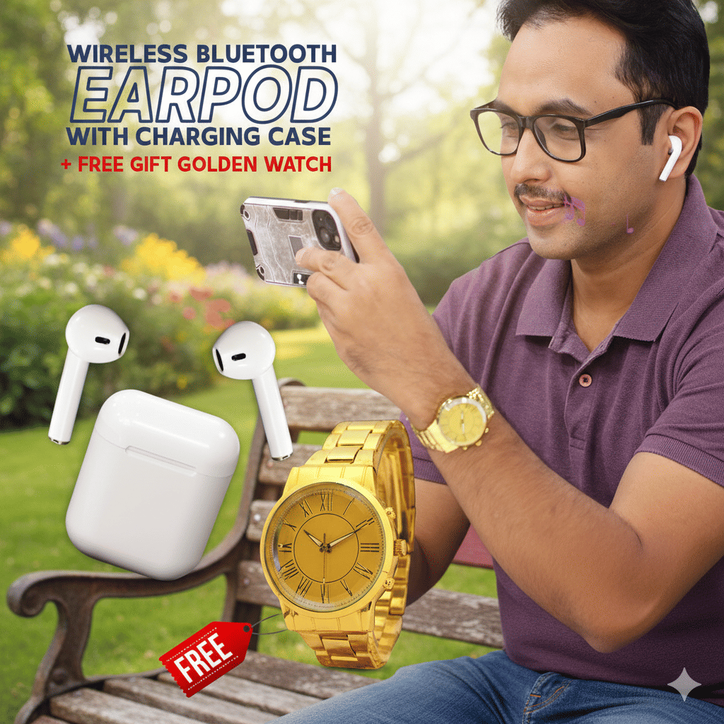 Fadiso Fashion Gold Stainless Steel Analog Men's Watch