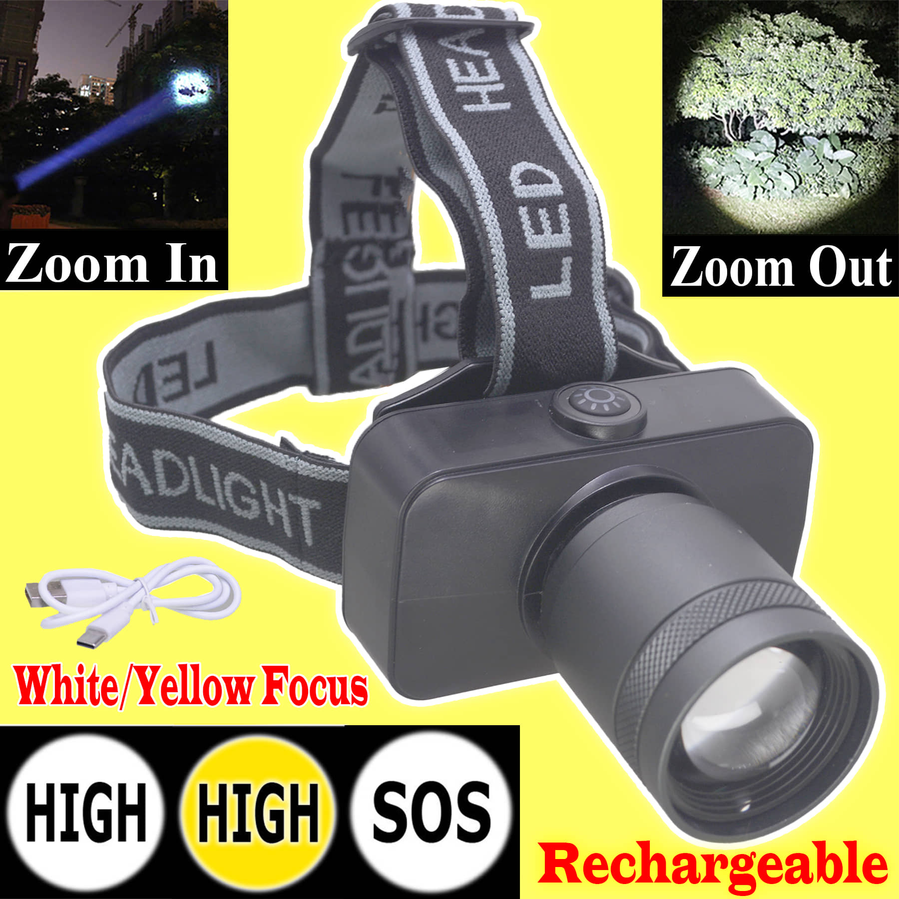 JMALL Black Head Torch ( Pack of 1 ) - Sports and Fitness Equipment | Buy online on ZillyBuy