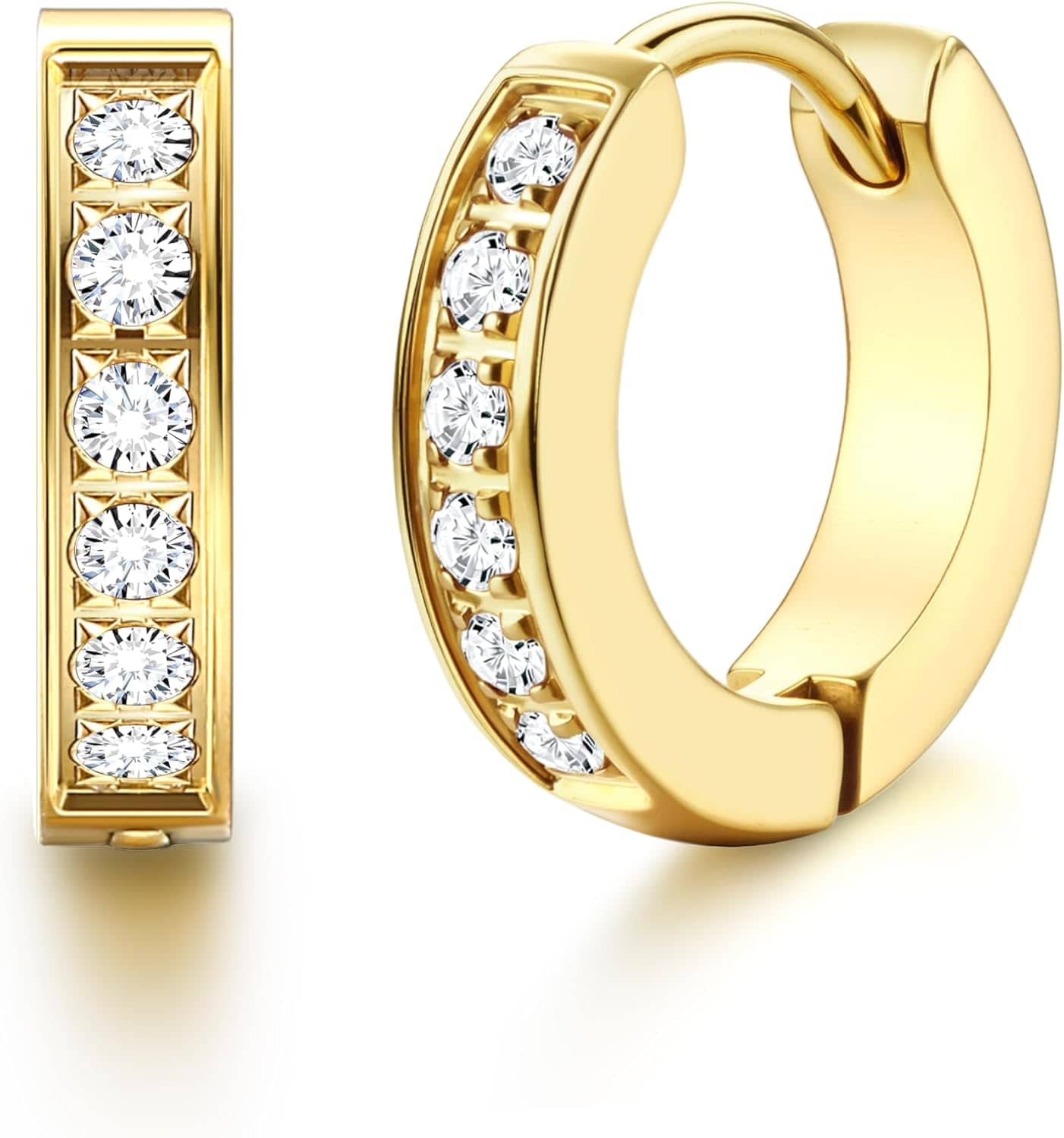 Style Wind Golden Hoops Earrings ( Pack of 1 ) - Earrings | Buy online on ZillyBuy