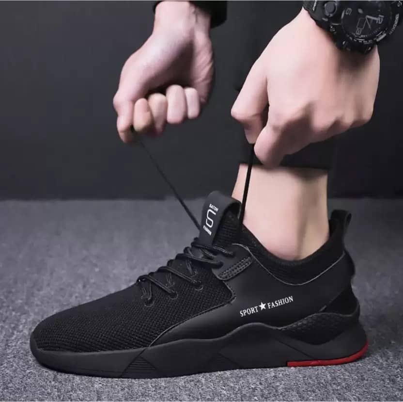 PENNEN Black Men's Sports Running Shoes - Sports Shoes | Buy online on ZillyBuy