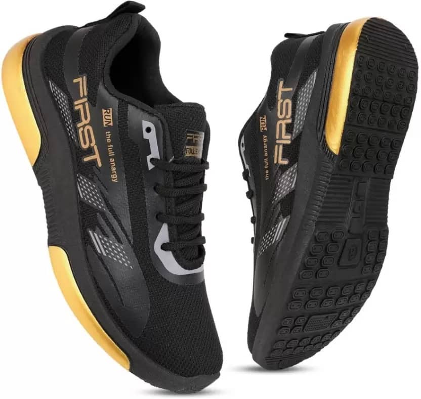PENNEN Black Men's Sports Running Shoes - Sports Shoes | Buy online on ZillyBuy