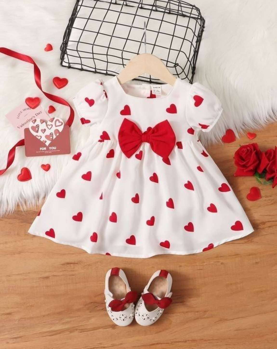 CUTEVIBE Pack of 1 Baby Girls Rayon Dress ( White )