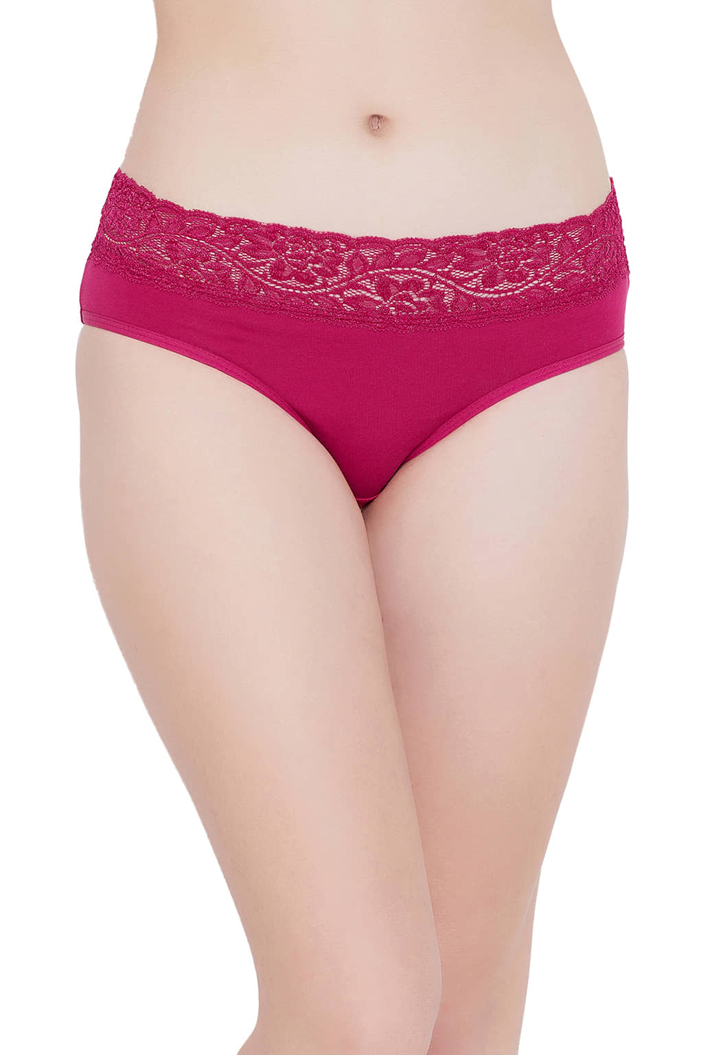 Clovia Pack of 1 Cotton Hipster For Women ( Pink )