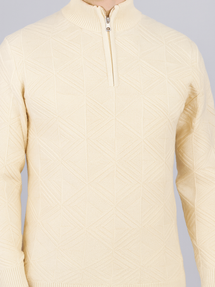 Buy FEVERFEW Woollen High Neck Men's Full Sleeves Pullover Sweater