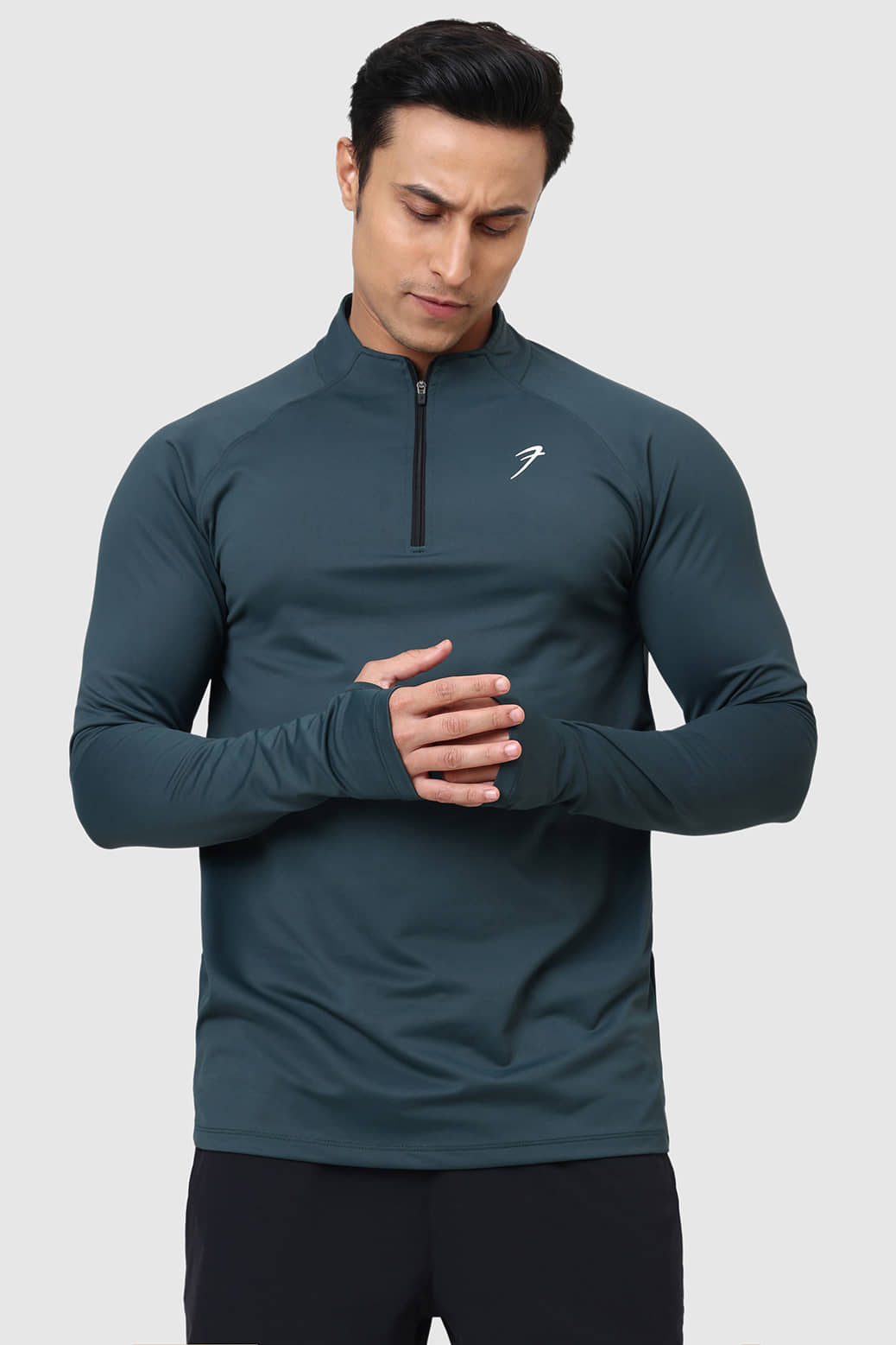 Fuaark Teal Polyester Slim Fit Men's Sports T-Shirt ( Pack of 1 )