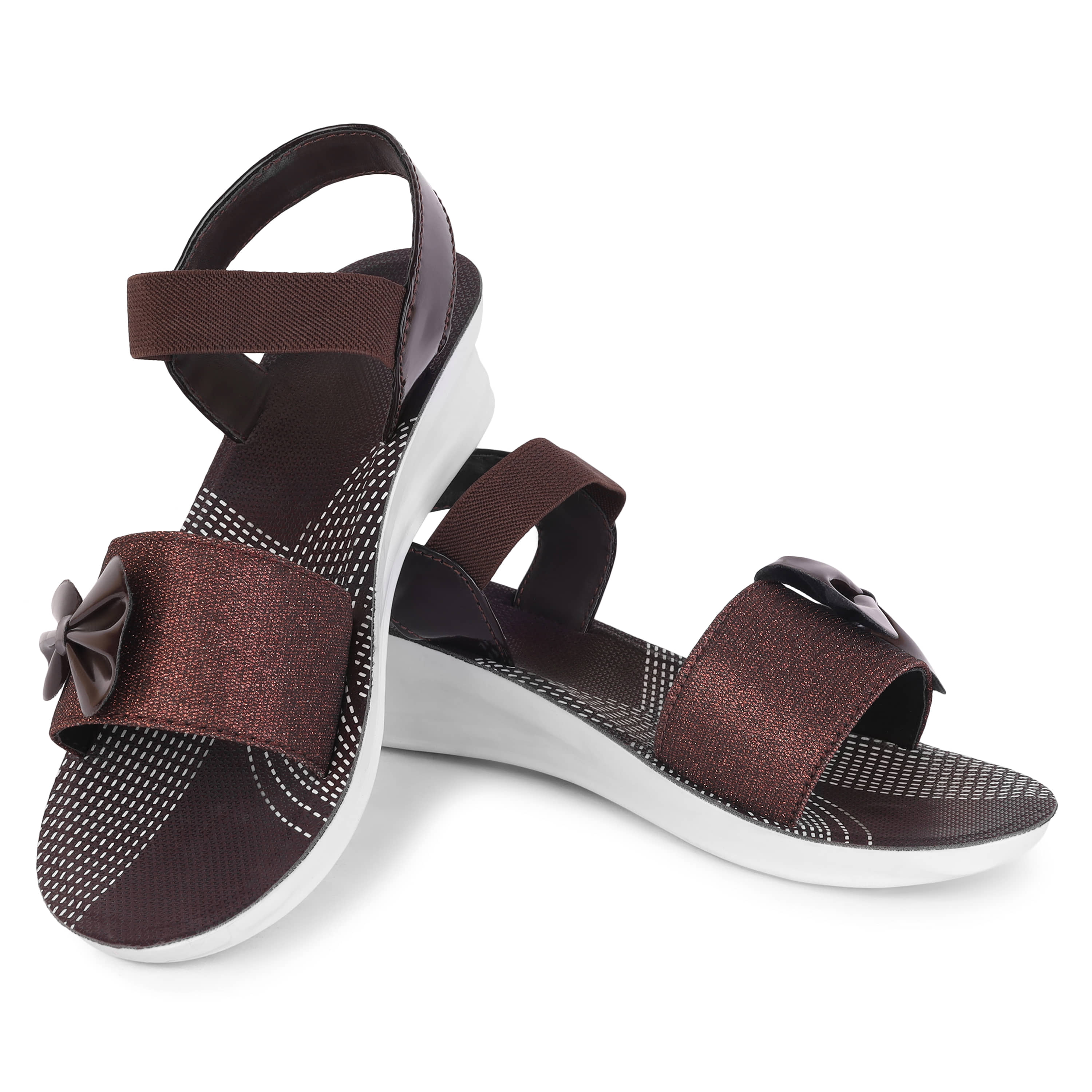PENNEN Brown Women's Floater Sandals