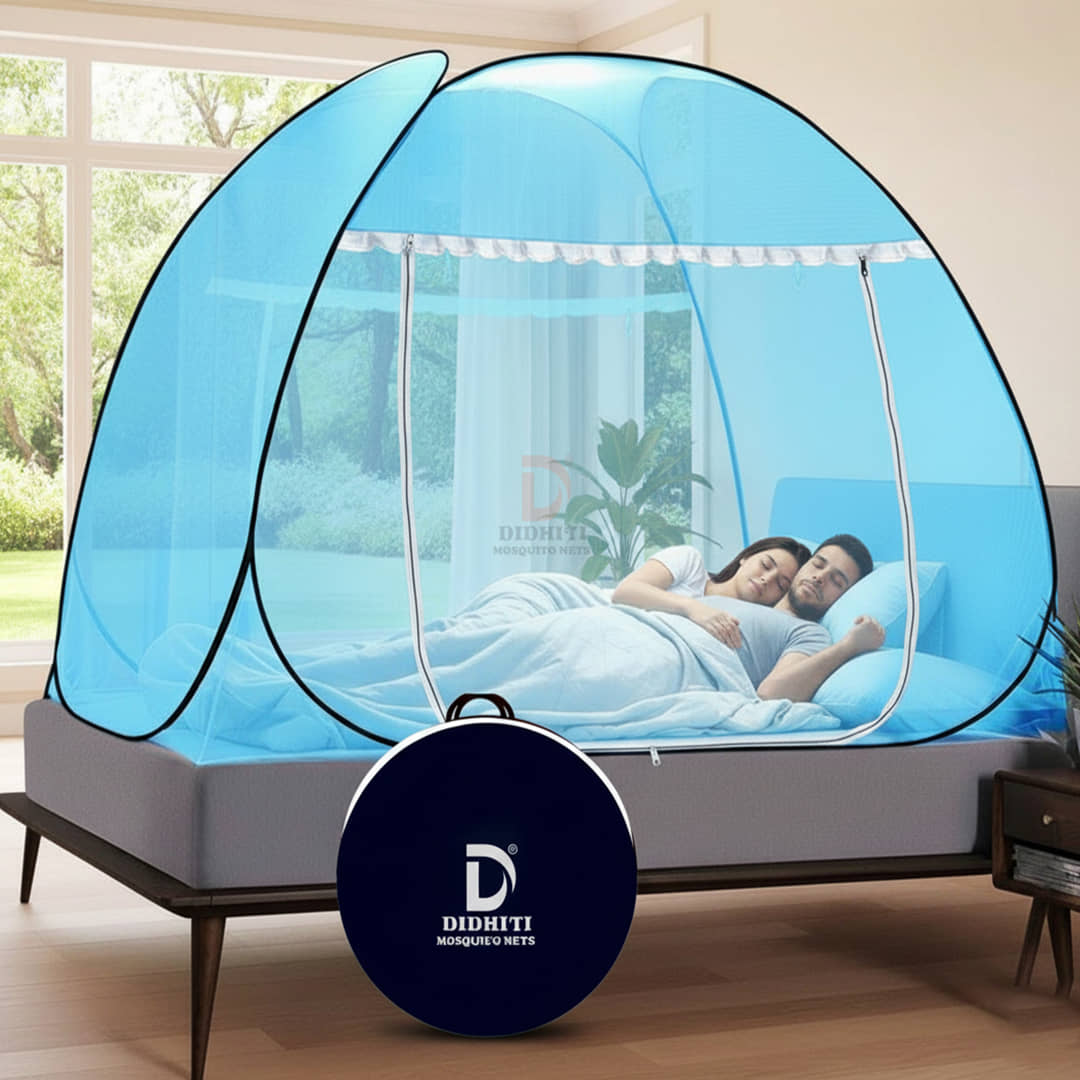 didhiti - Purple Polycotton Foldable Mosquito Net ( Pack of 1 )