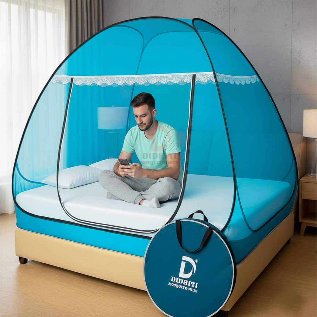 didhiti - White Polycotton Foldable Mosquito Net ( Pack of 1 )