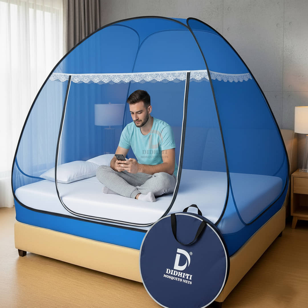 didhiti - White Polycotton Foldable Mosquito Net ( Pack of 1 )