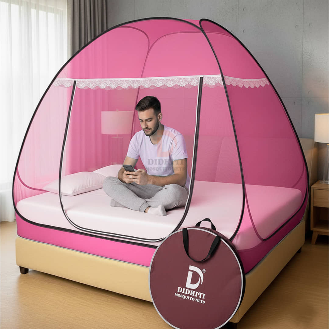 didhiti - White Polycotton Foldable Mosquito Net ( Pack of 1 )