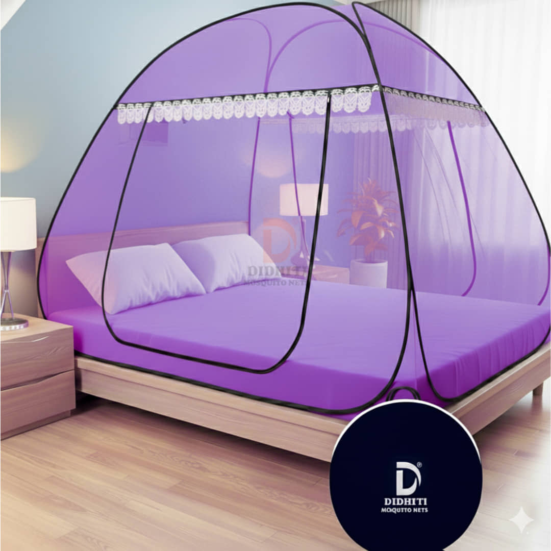 didhiti - White Polycotton Foldable Mosquito Net ( Pack of 1 )