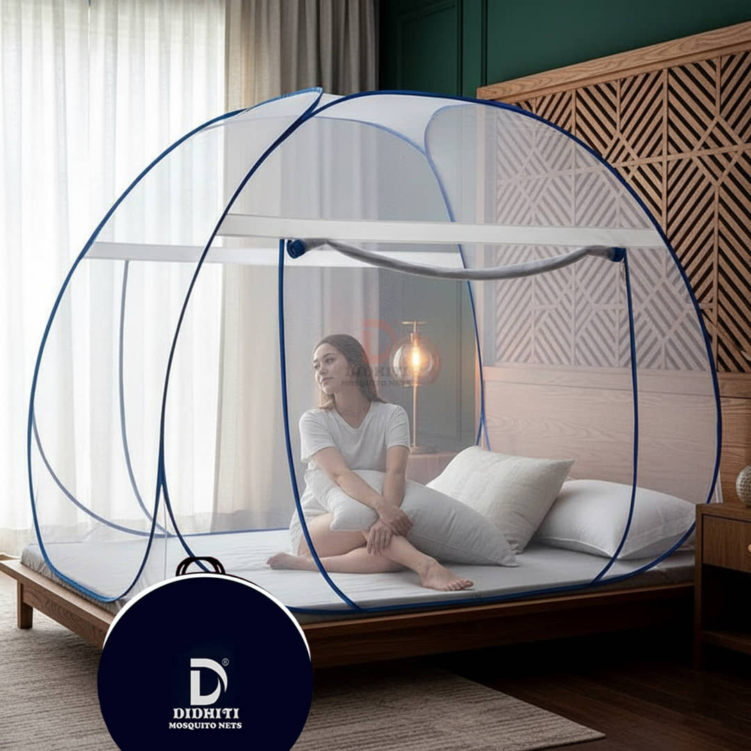 didhiti - White Polycotton Foldable Mosquito Net ( Pack of 1 )