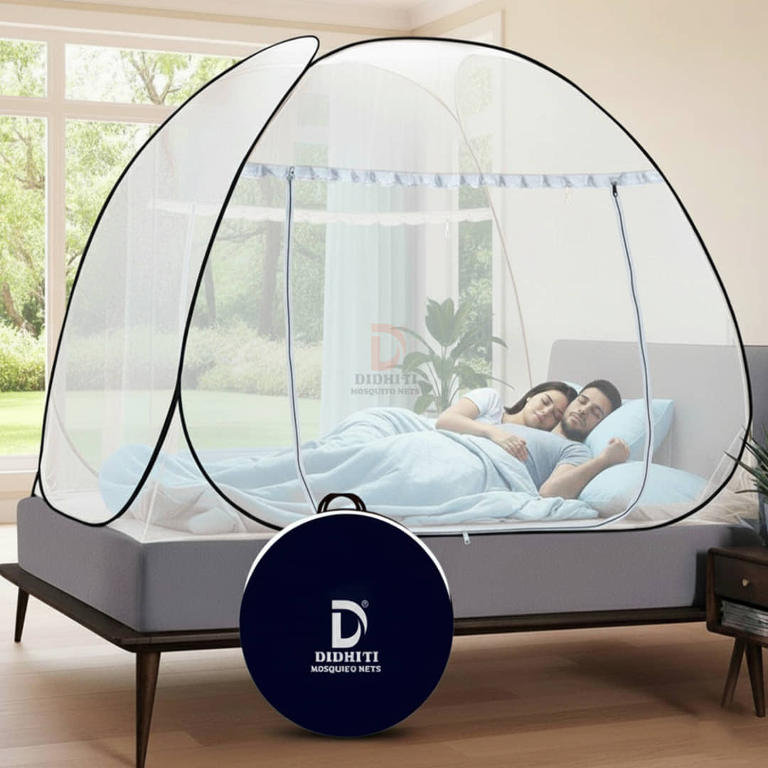 didhiti - Purple Polycotton Foldable Mosquito Net ( Pack of 1 )