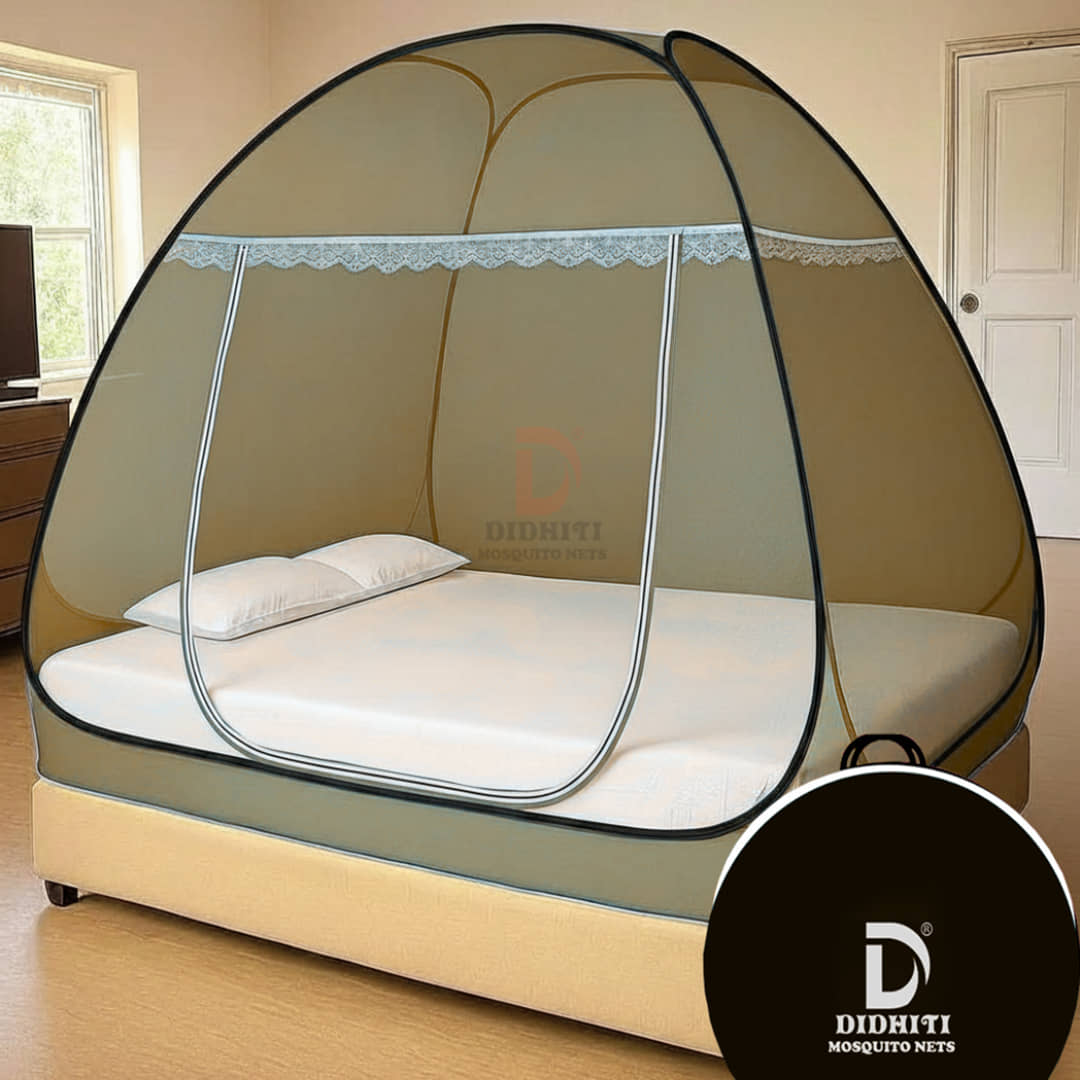 didhiti - Dark Blue Polycotton Foldable Mosquito Net ( Pack of 1 )