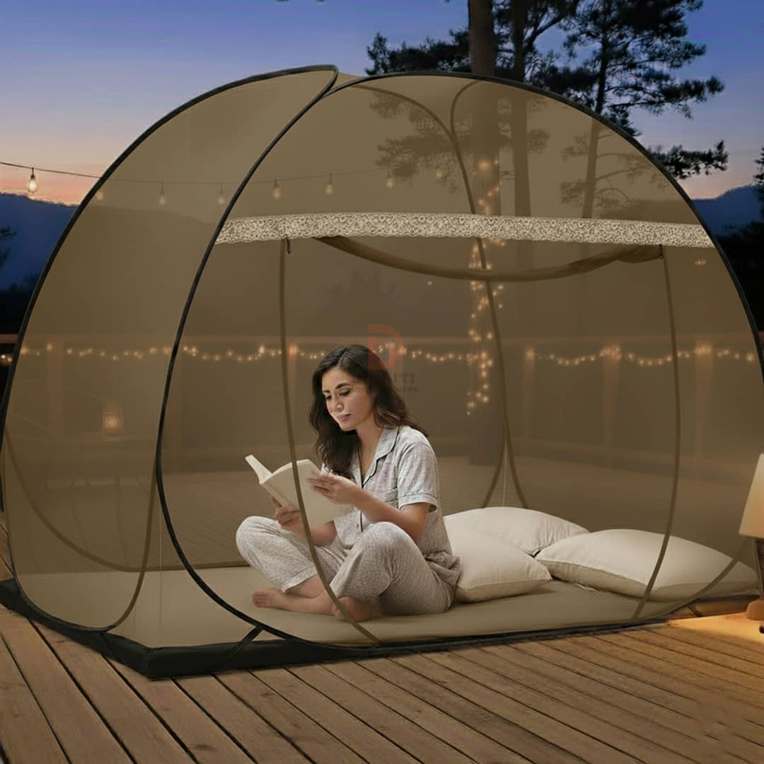 didhiti - Yellow Polycotton Foldable Mosquito Net ( Pack of 1 )