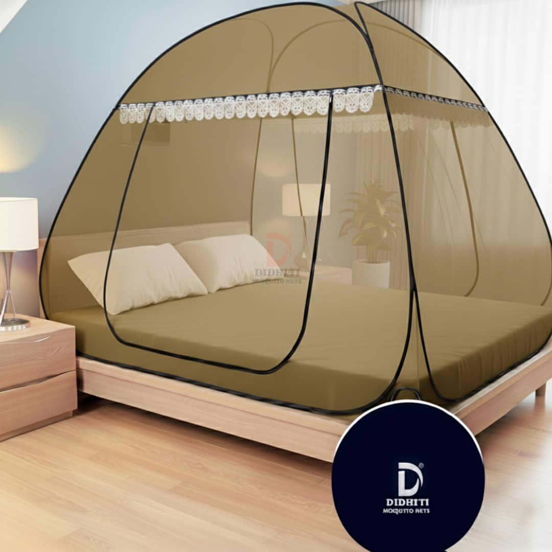 didhiti - White Polycotton Foldable Mosquito Net ( Pack of 1 )