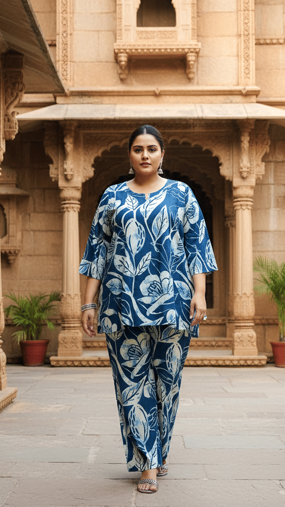 Flavia Creation Women Printed Shirt With Trousers Co-Ord Set ( Multicolor )