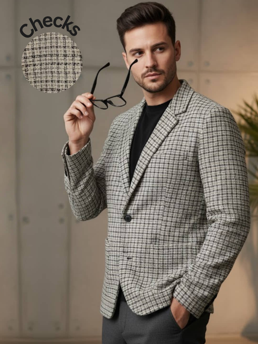 Rigo Cotton Blend Men's Blazer - Beige ( Pack of 1 ) - Jackets & Coats | Buy online on ZillyBuy