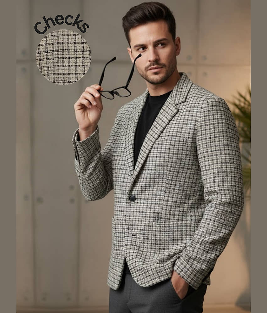 Rigo Cotton Blend Men's Blazer - Beige ( Pack of 1 ) - Jackets & Coats | Buy online on ZillyBuy