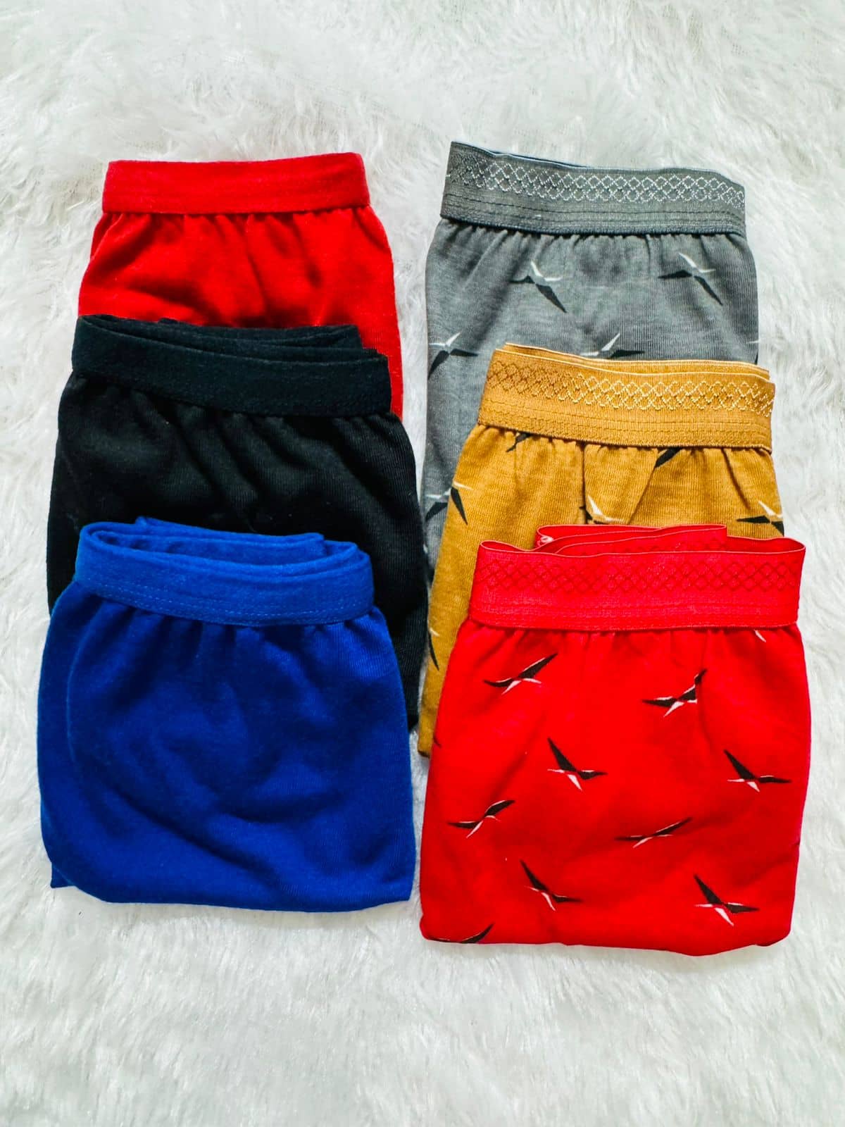 The Tusht Pack of 6 Cotton Hipster For Women ( Multi Color )