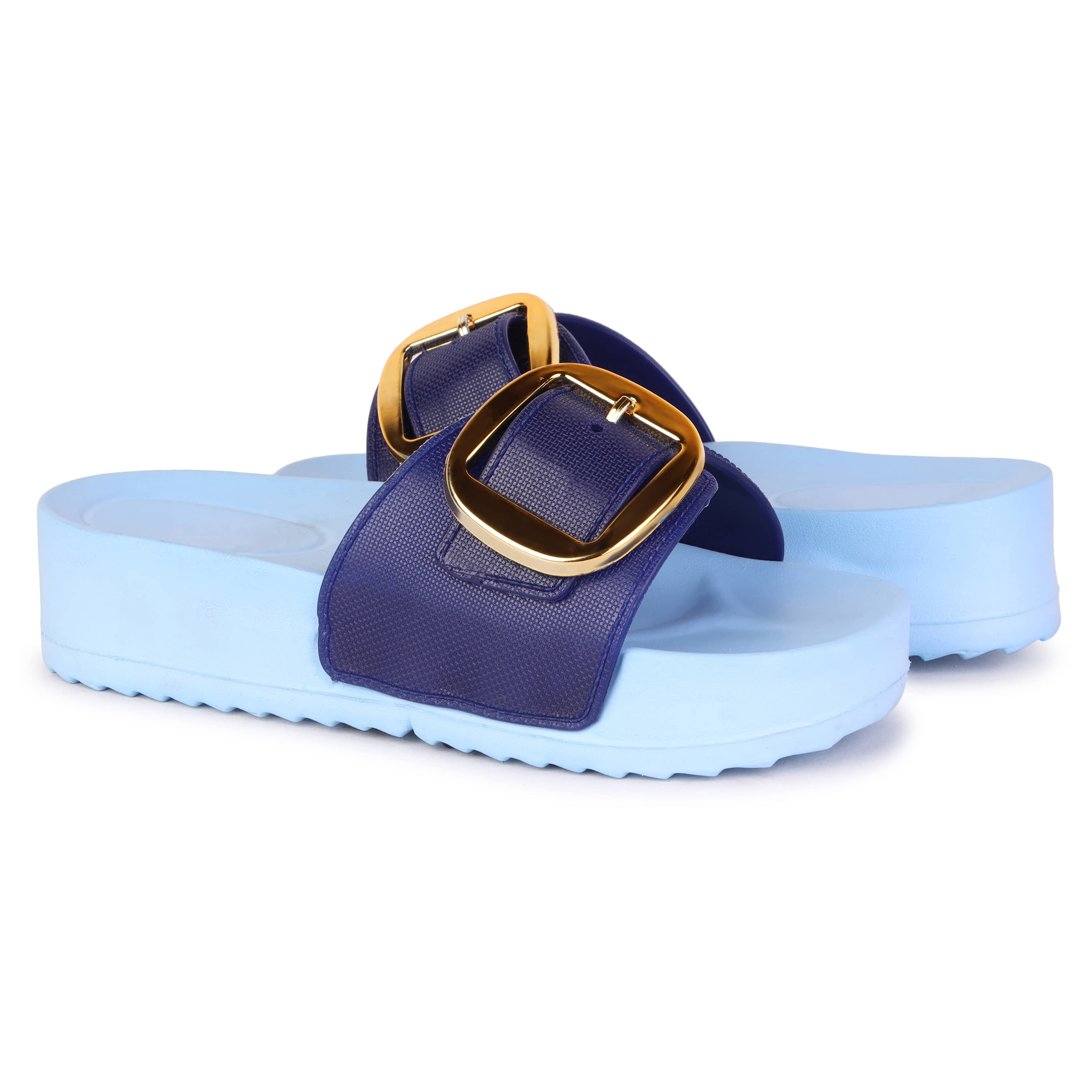 PENNEN Blue Women's Floater Sandals