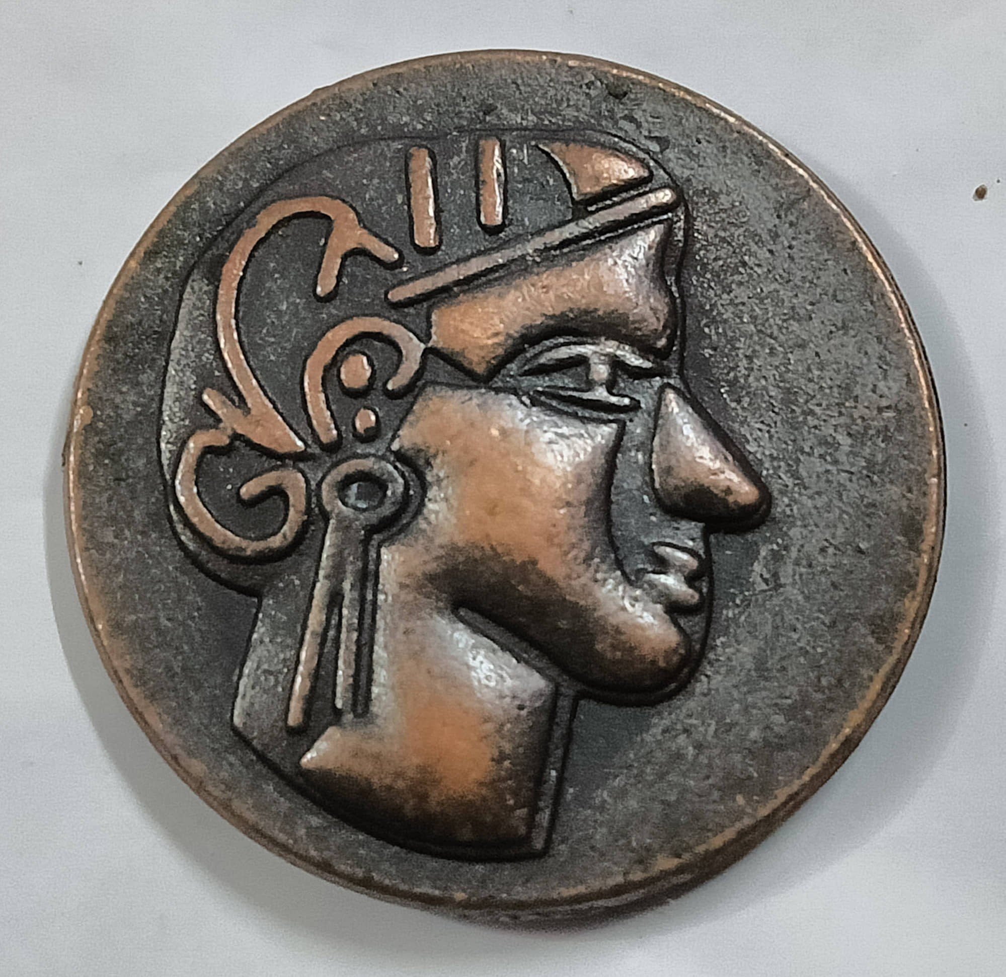 ANCIENT WORLD GREEK OWL COPPER COIN
