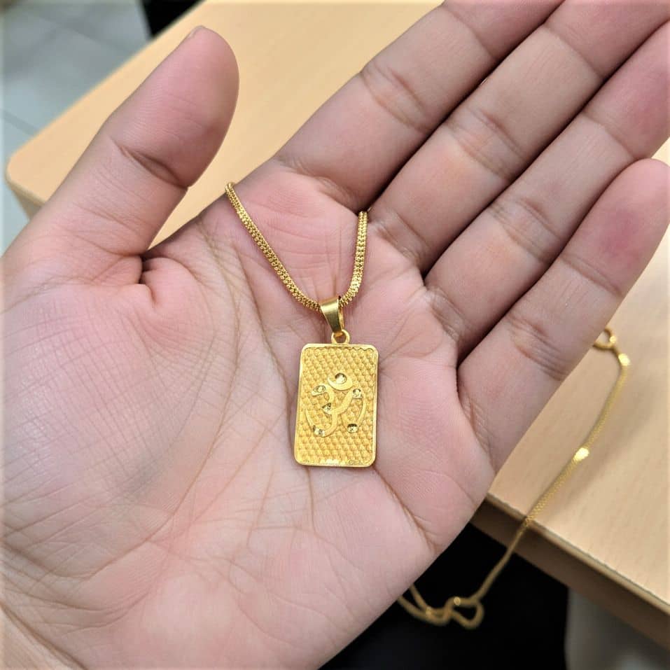 Charms Gold Religious Pendant With Chain ( Pack of 1 ) - Jewellery Sets | Buy online on ZillyBuy