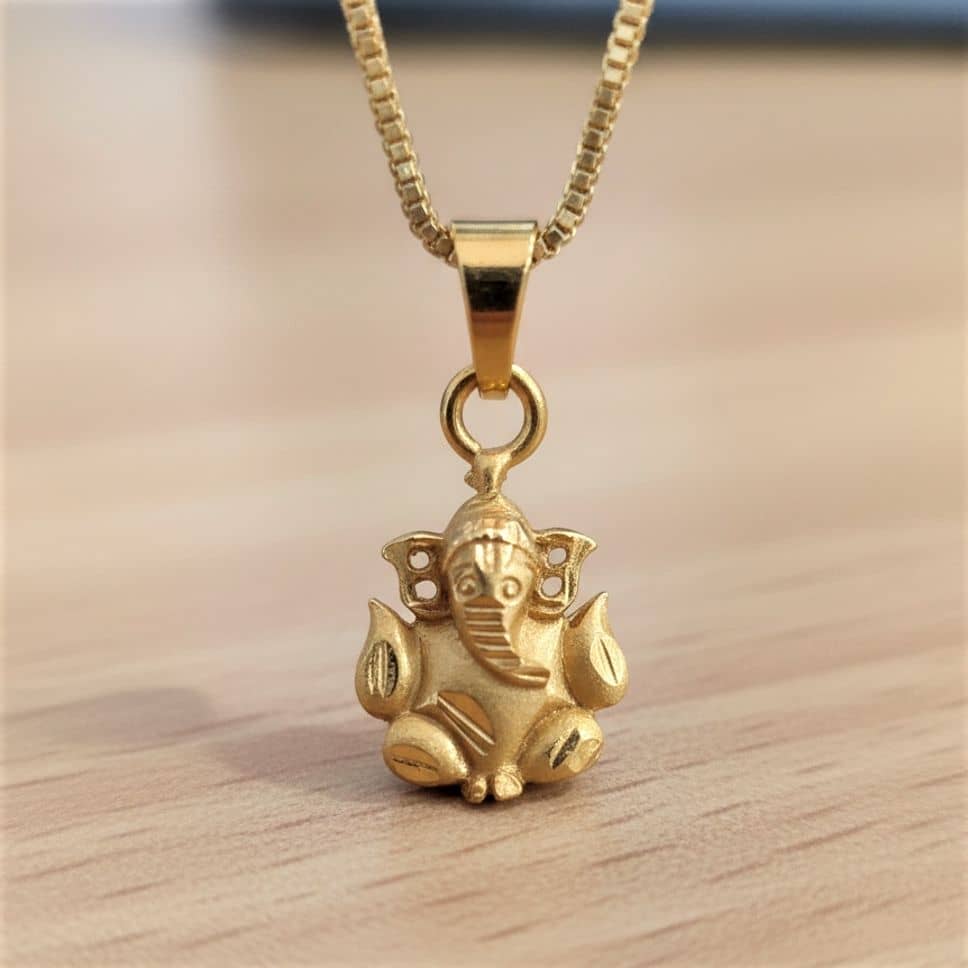 Charms Gold Religious Pendant With Chain ( Pack of 1 ) - Jewellery Sets | Buy online on ZillyBuy