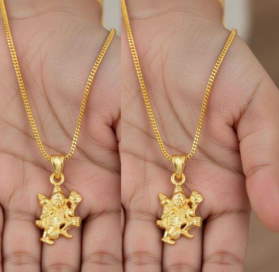 Charms Gold Religious Pendant With Chain ( Pack of 2 ) - Jewellery Sets | Buy online on ZillyBuy
